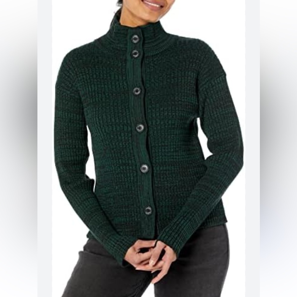 Monrow Green Knit Cardigan